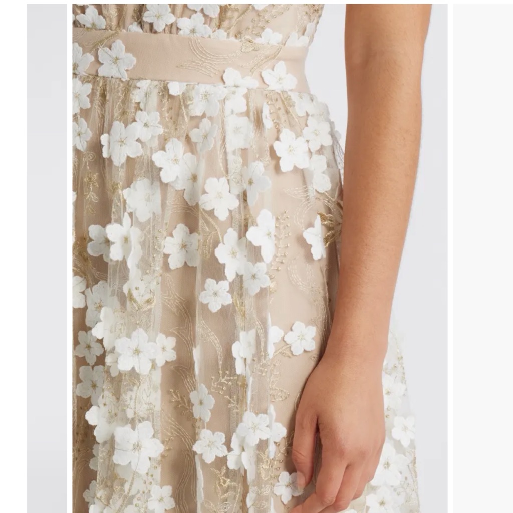 Chelsea28 3d Floral Sleeveless Maxi Dress Nwtin Stores — image 4 of 6